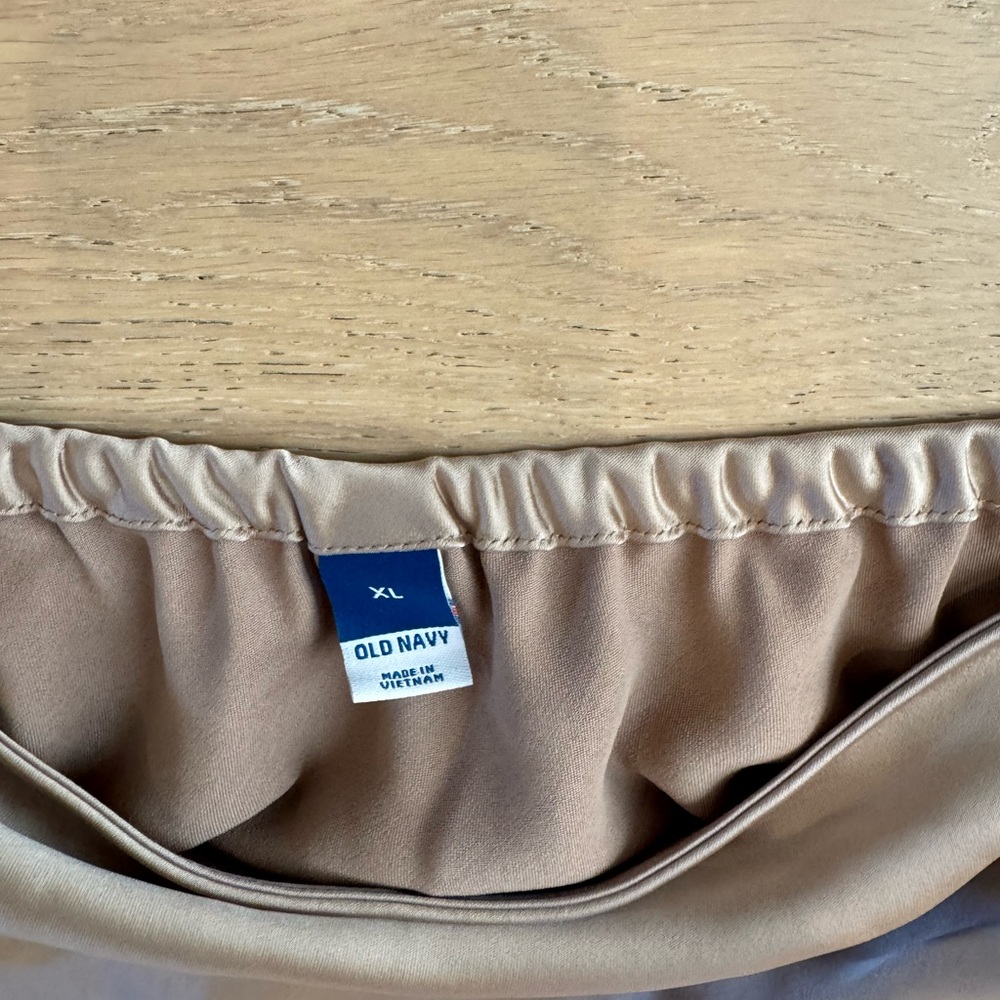Old Navy Beige Elastic Waist Skirt